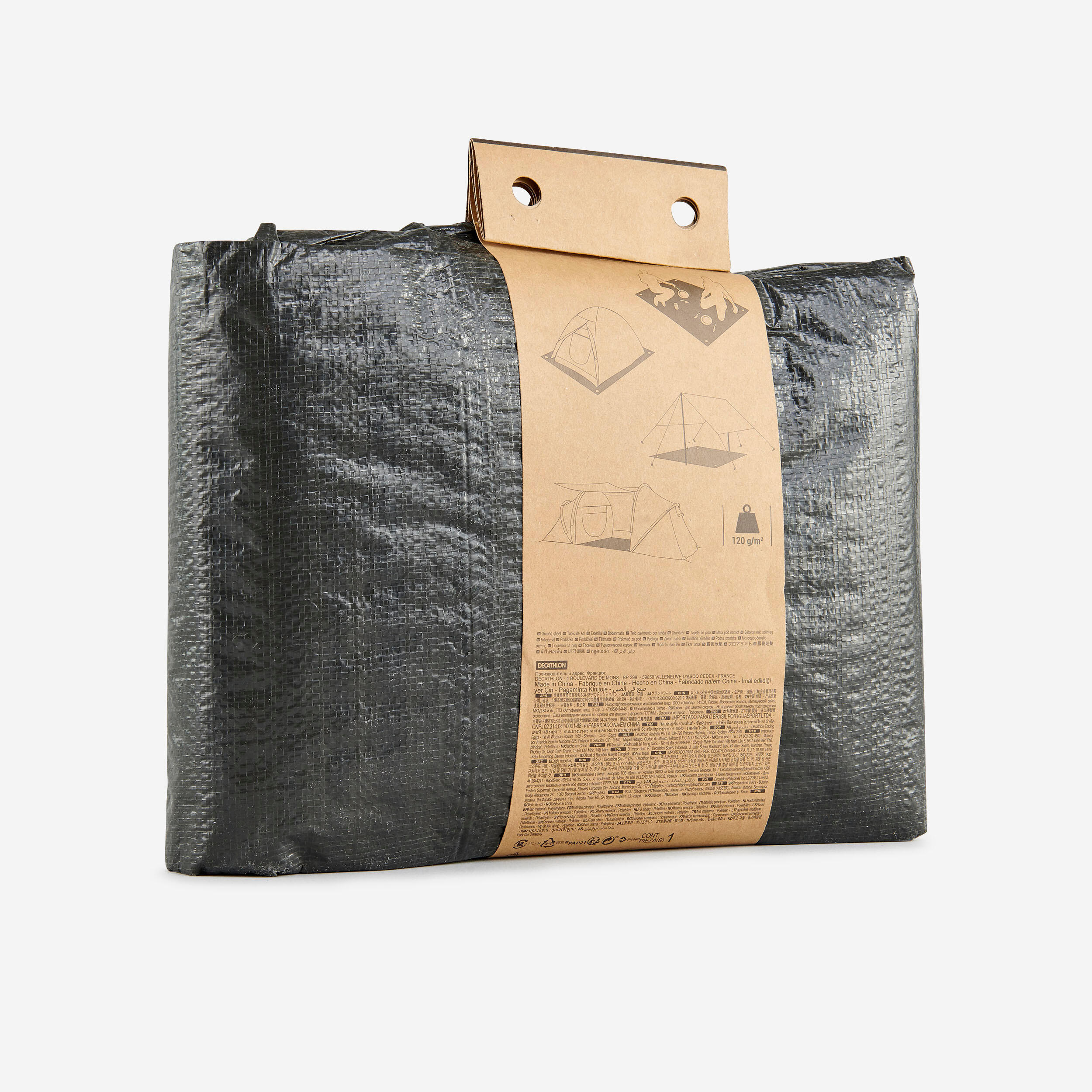 Groundsheet tarpaulin LDPE 3x4 meter Camp-Gear